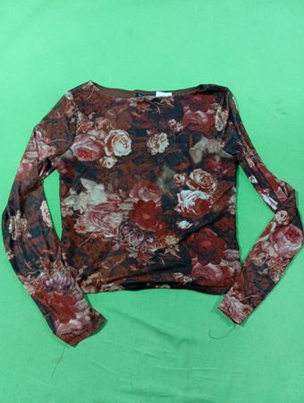DYLAN RYAN NYC Floralprint Langarmoberteil