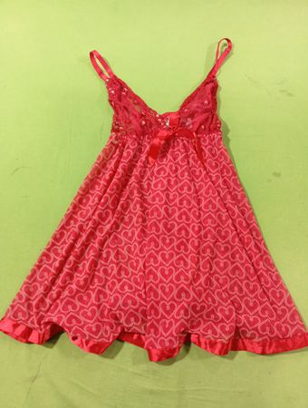Pink Herzmuster Babydoll