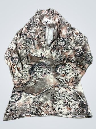 Langärmliges Druckoberteil für Damen