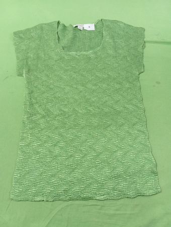 Dressbarn Grünes Texturiertes Stricktop