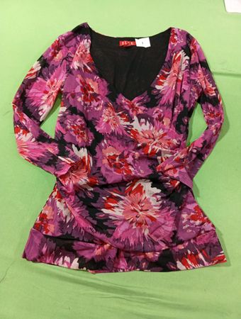 ELLE florales Druck Langarmshirt