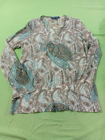 ENCORE Paisley Print Bluse