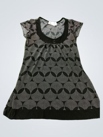 Teenie Weenie Schwarz-Weiße Tupfenkleid