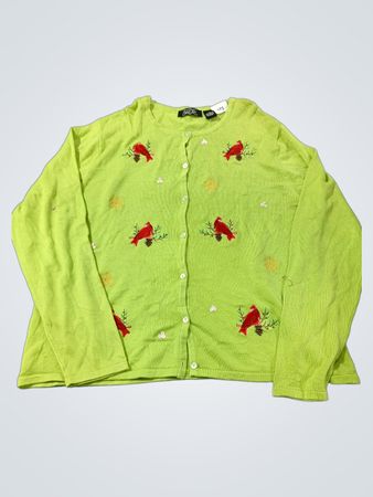 Crystal Kobe Damen-Cardigan mit Kardinalstickerei