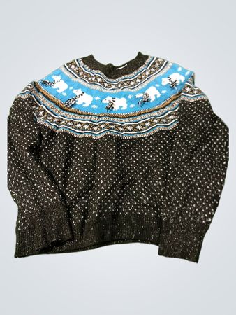 Urlaubs Fair Isle Eisbär Pullover
