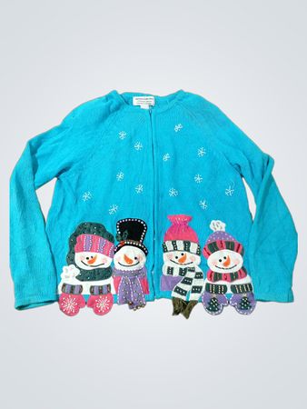 Heirloom Collectibles Weihnachtskollektion Schneemann Cardigan