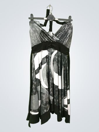 Blu:m Halter Neck Dress mit abstraktem Druck