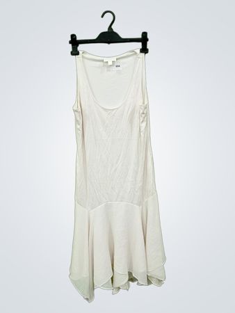 Ann Taylor Weißes Ärmelloses Kleid