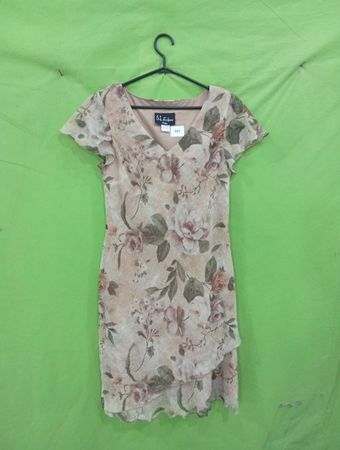 S.L. Fashions Petite Floral Print Dress