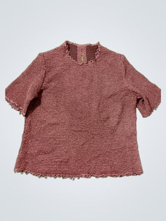 Strukturiertes Mock-Neck-Top