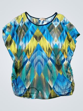 LAVISH Damen Rüschen-Seitenbluse