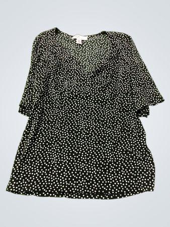 Nine & Co. schwarze Bluse mit schwarzen Punkten