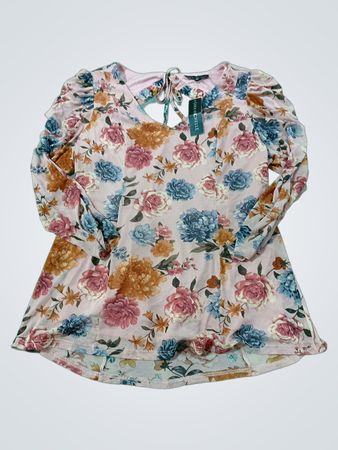SARA MICHELLE Kleid mit Blumenmuster und Puffärmeln