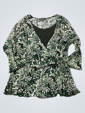 elementz petite floral print plissiertes Wickeloberteil