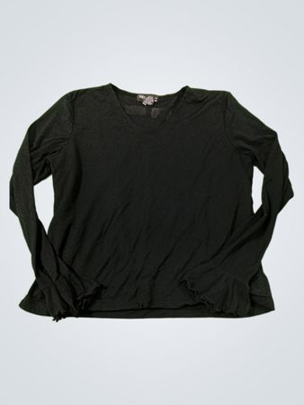 Style & Co. Schwarzes Langarmoberteil