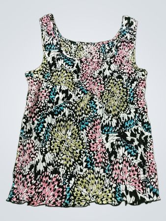 Ärmelloses Top mit Schmetterlingsdruck
