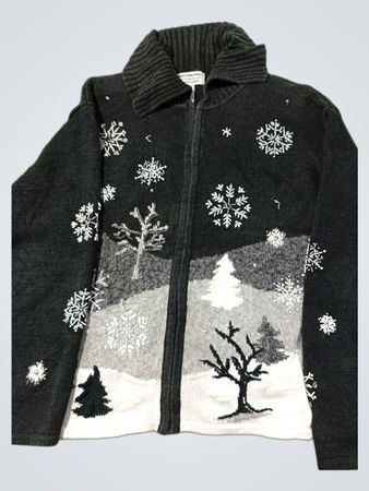 Heirloom Collectibles Weihnachtskollektion 2004 Schneeflocken-Pullover