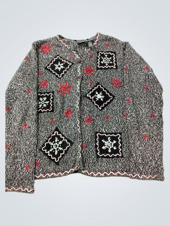 Erika Women's Snowflake Cardigan