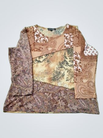Jessica Max Paisley- und Blumenmuster Langarmshirt