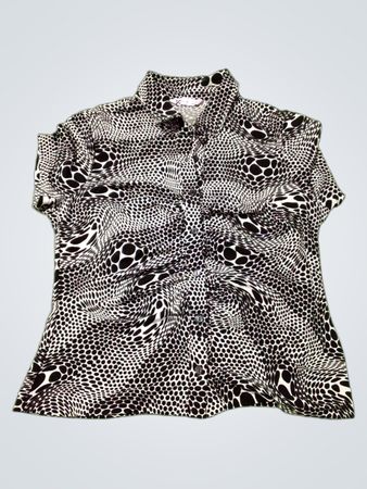 SC Goods For Life Damen Kurzarm-Bluse mit Knopfleiste