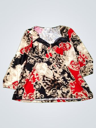 Linea Donatella Damen Mittelgroßes Bedrucktes Top