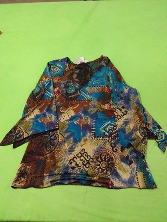 Rossbarn Damen Tunika mit Patchwork-Muster