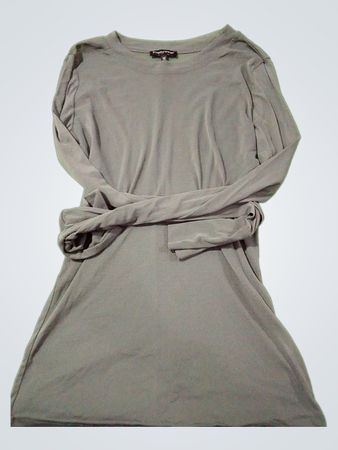 Prettywear Graues Langarmkleid