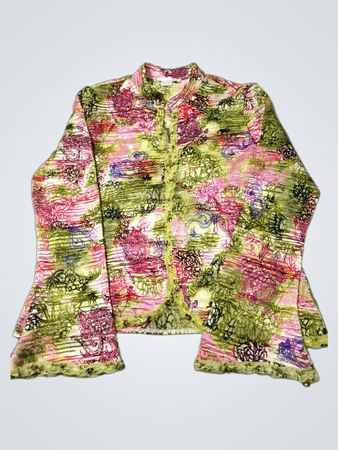ALBERTO MAKALI Damen Crinkle-Print-Top