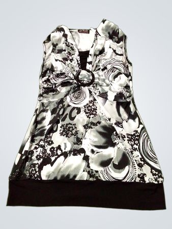 G.N.B. COLLECTION Ärmelloses Damenoberteil mit abstraktem Druck