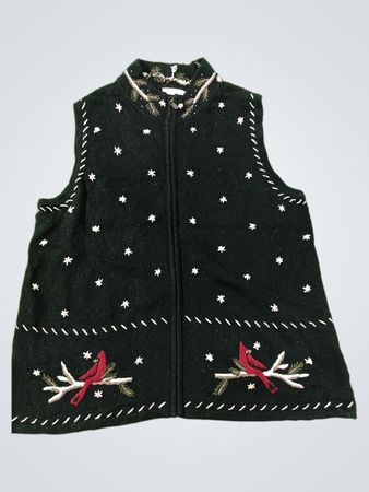 CJ Banks von Christopher & Banks Bestickte Cardinal-Weste