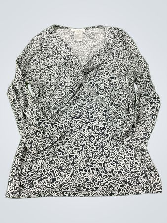 Nine West Damen Langarm-Oberteil mit Muster
