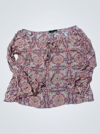 Sanctuary Paisley Print Bluse mit Schleifenkragen
