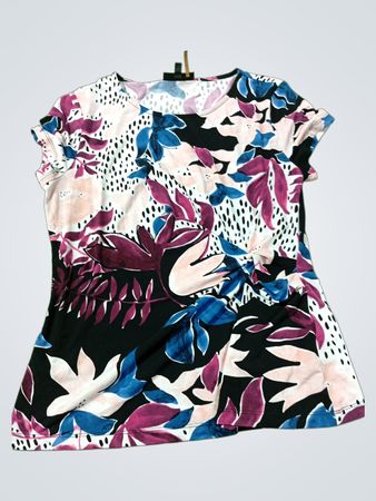 Donna Karan New York Oberteil mit Blumenmuster