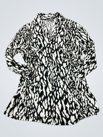Vince Camuto Animal Print Langarm-Tunika