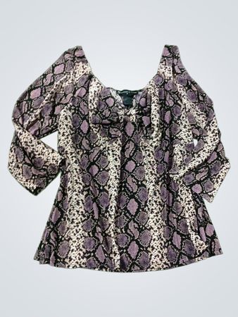 Fashion to Figure Snake Print Top