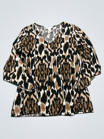 Dressbarn Bluse mit Leopardenmuster