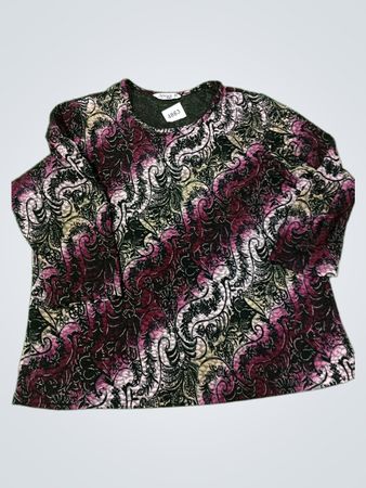 Aqua Range Paisley-Print Langarmtop