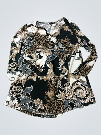 Sami & Jo Damen Langarm-Tunika mit Print