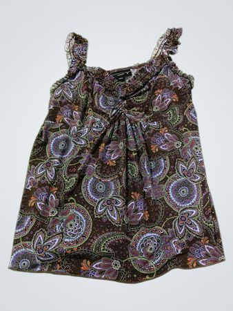 Venezia Paisley-Print Rüschentop