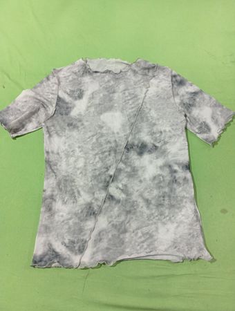 Transparentes Batik-Mesh-Oberteil