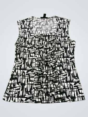 Style & Co Ärmelloses Top mit Rüschen vorne