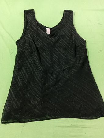 CABERNET Schwarzes gestreiftes Tanktop