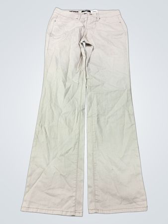 Nine West Jeans Beige Flare Verzierte Gesäßtaschen