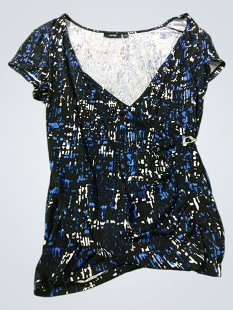 APT. 9 Damen Kurzarm V-Ausschnitt Bluse