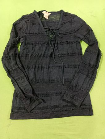 Denim & Supply Ralph Lauren Langärmliges Schnür-Oberteil