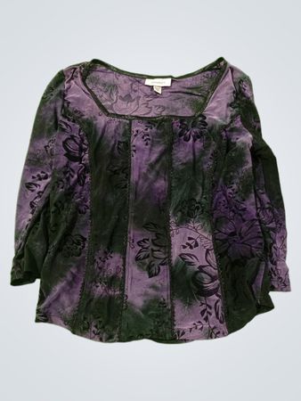 Dressbarn Oberteil mit Blumenmuster und langen Ärmeln