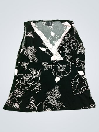 JKLA California Tanktop mit floraler Spitzenborte