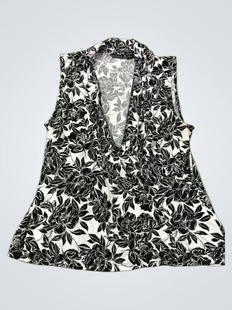 Tahari ärmelloses Top mit Blumenmuster