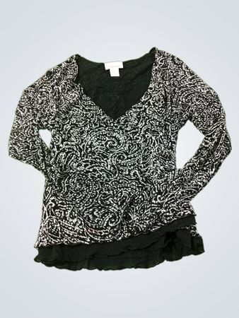 Nine & Company Women's Langarm-Oberteil mit Print
