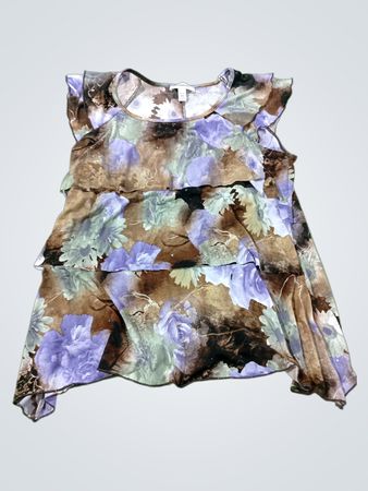 Dressbarn Blumenstufiges Top
